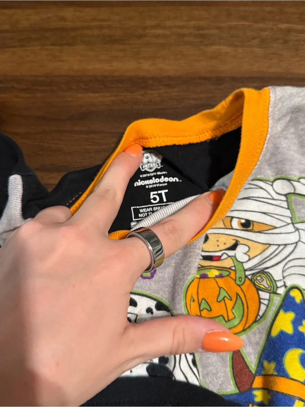 Boys paw patrol Halloween pajama shirt